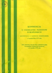 Konwencja o udzielaniu patentów europejskich (konwencja o patencie europejskim) z 5 października 1973 roku