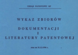 Wykaz zbiorów dokumentacji i literatury patentowej