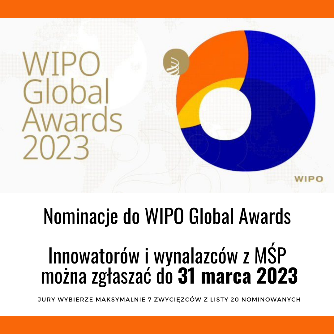 przejście do portalu WIPO - zgłoaszanie nominacji do nagród WIPO Global Awards 2023